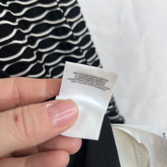 Jones Studio Textured Geometric Pattern Open Front Jacket Cardigan Size XL - Picture 8 of 10